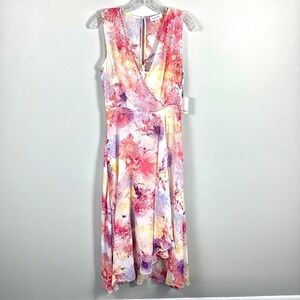 sachin and babi light blue dress Sale! $129 Calvin Klein Petite Printed Pleat-Front Chiffon Dress Size 0P main image 0